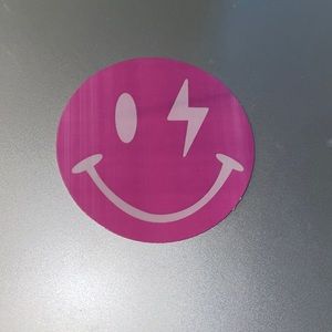 SMILEY face thunder bolt Hydroflask Sticker